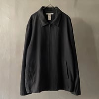 90s John blair polyester×rayon zip-up shirt | s