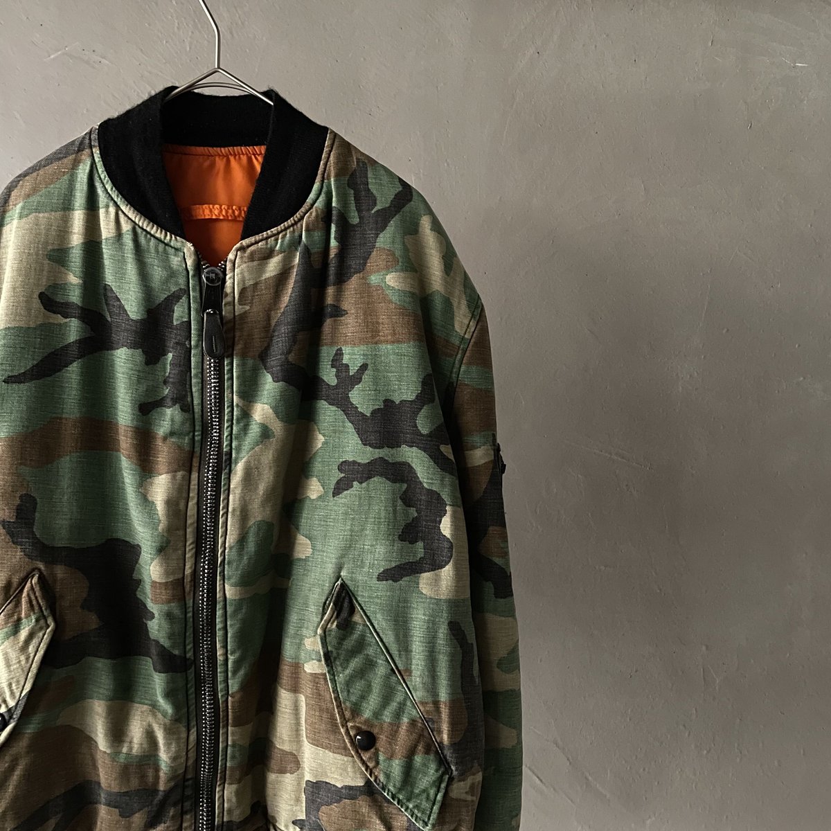 10deep MA-1 ジャケット Camo 90s Alpha industries cotton woodland camo MA-1