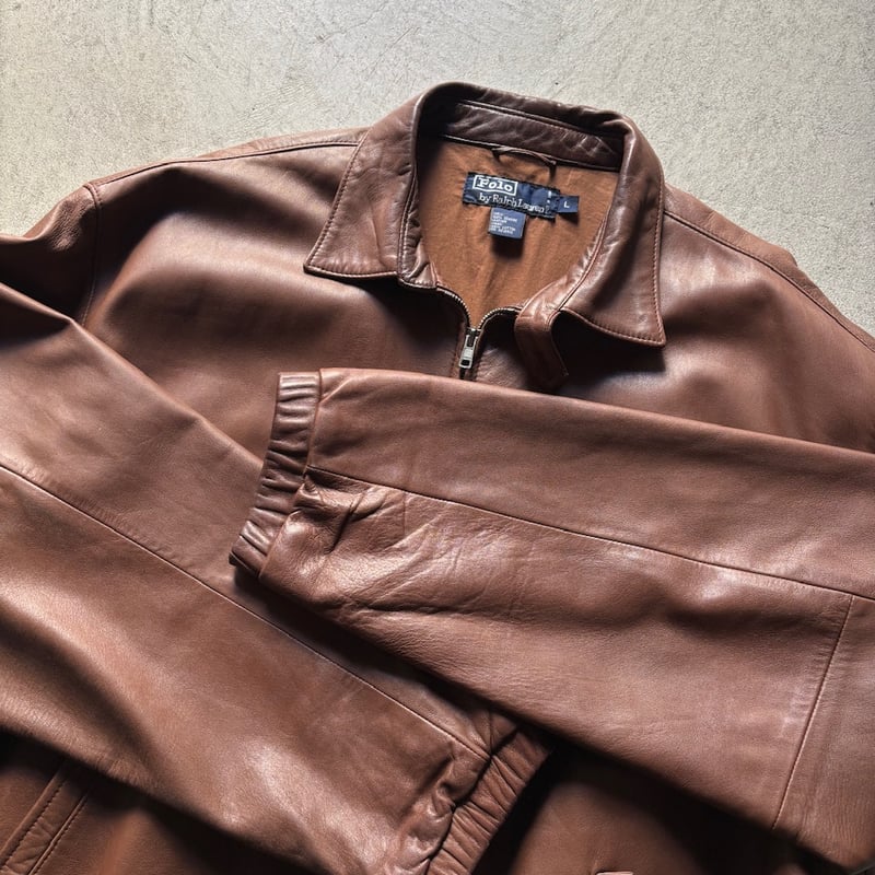 90s Ralph lauren leather swing top | sui & shara