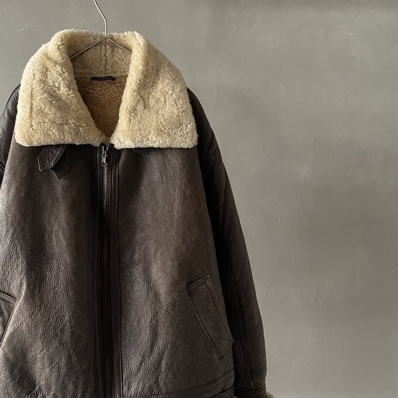 90s B-3 type ''mouton'' flight jacket | sui &