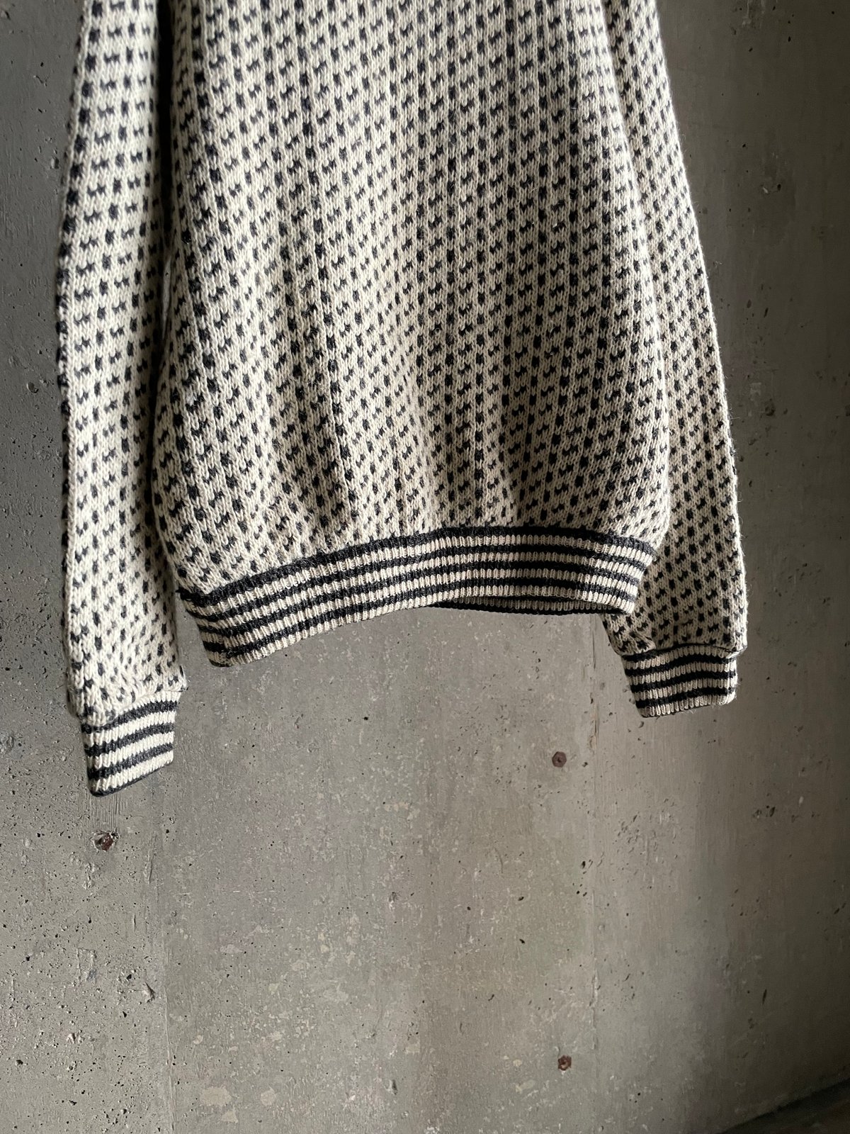 L.L. Bean birds eye knit 80s バーズアイ Vtg 80s LL BEAN Birdseye Sweater Heritage Navy Blue Norway