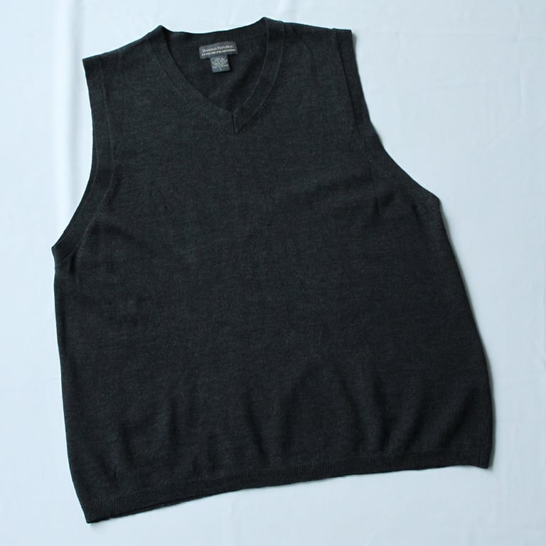 90s~ Banana republic wool knit vest｜バナナリパブリック