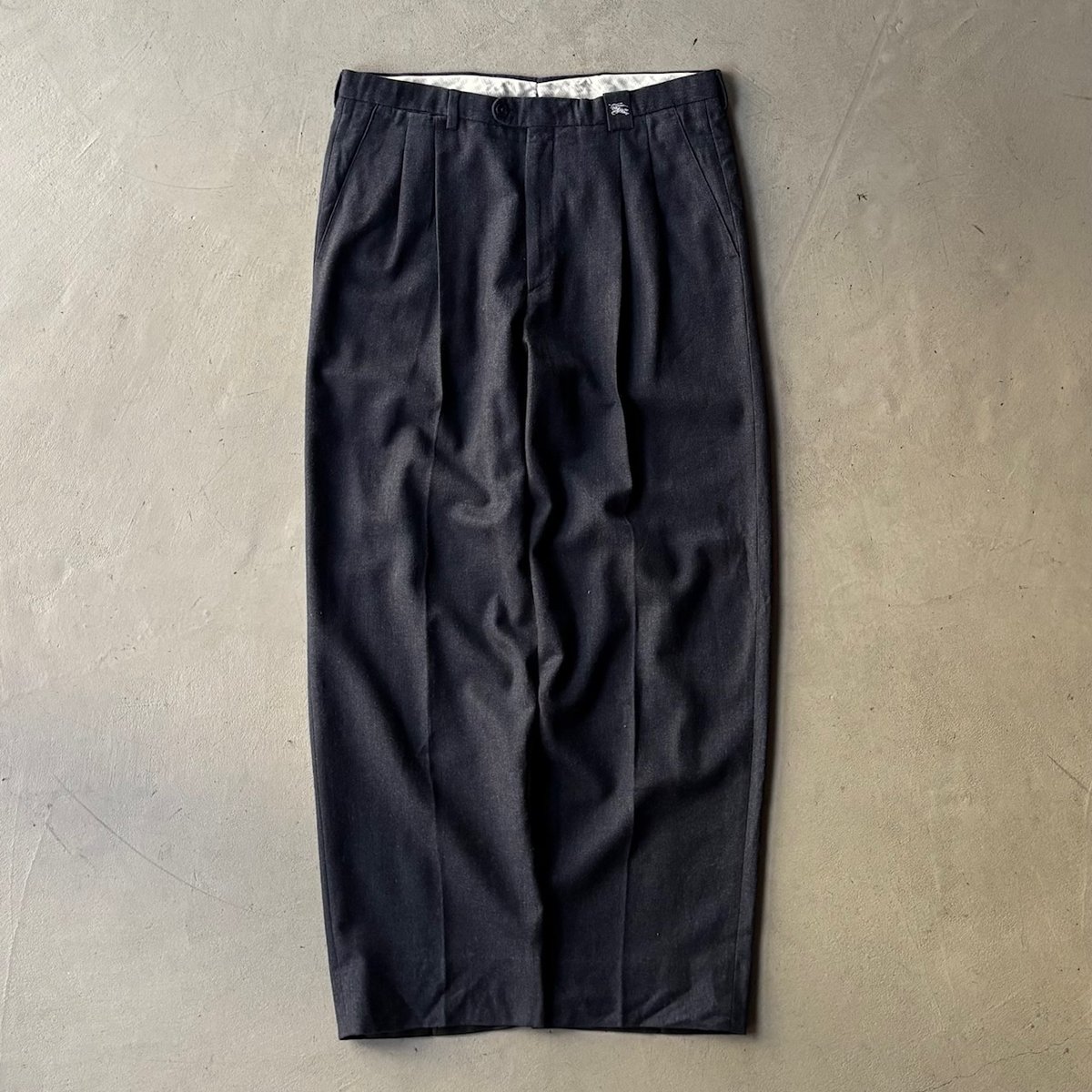 90s Burberrys×El corte inglés 2tuck wool slack
