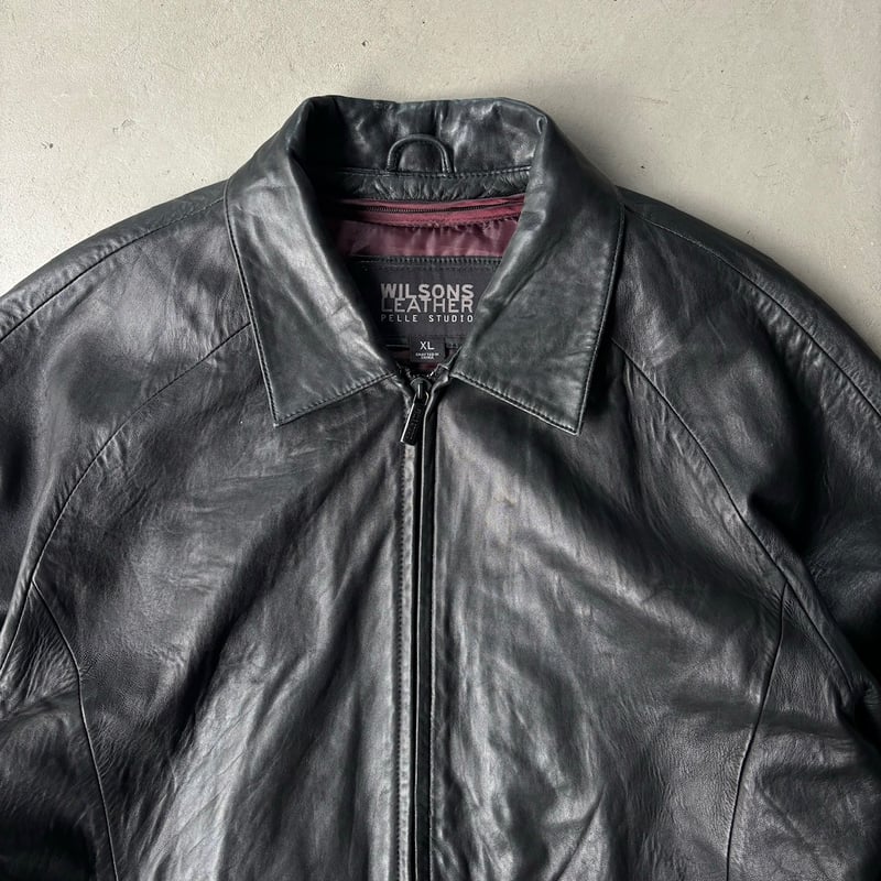 00s Wilsons leather raglan sleeve leather jack 00s Wilsons leather raglan sleeve leather jack