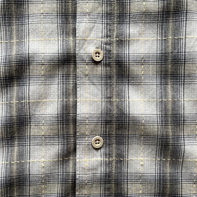 90s~ clombia ombre check open collar shirt | su 90s~ clombia ombre check open collar shirt | su