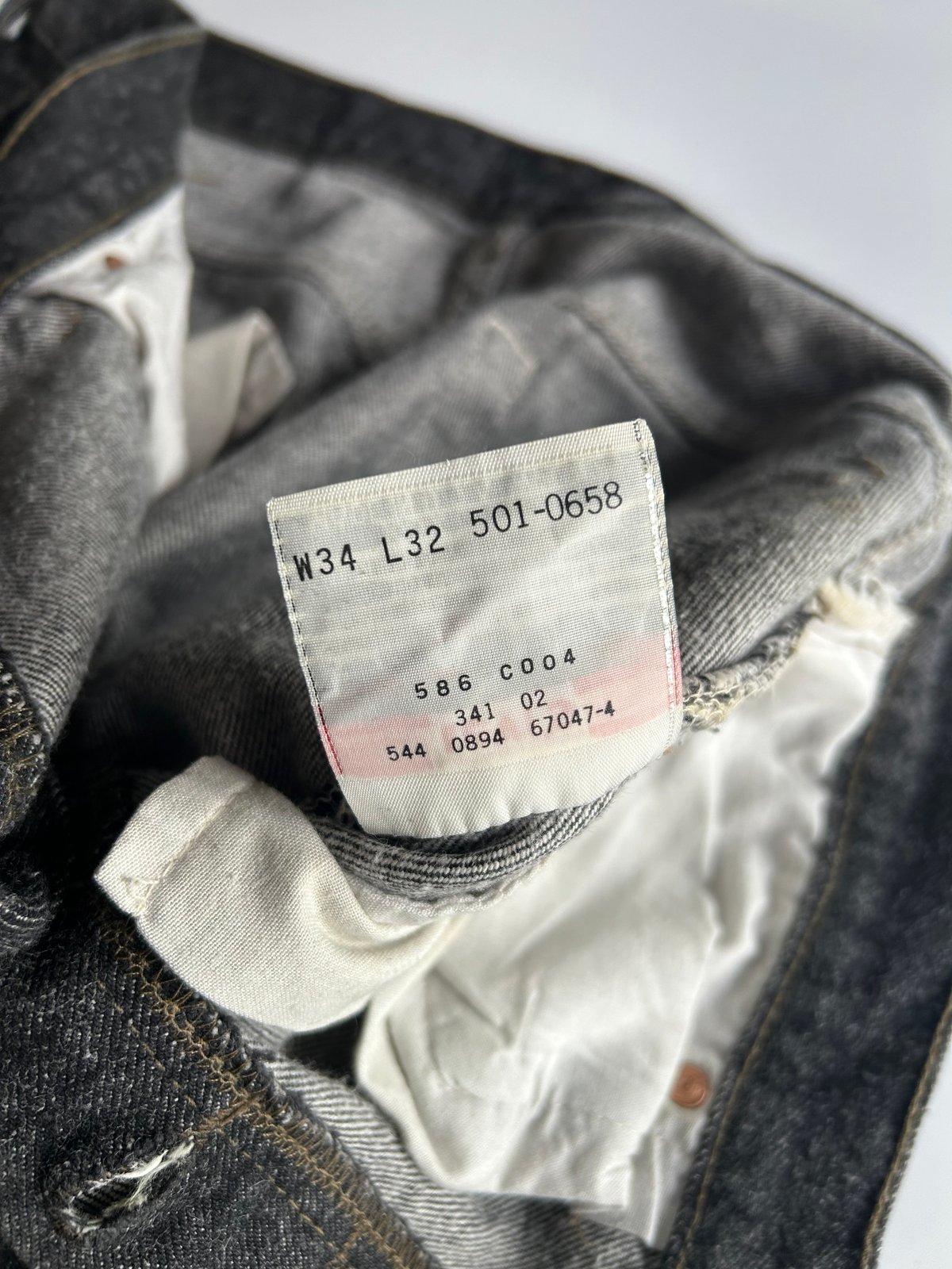 90's Levi's 501 yarn-dyed black denim pants | s