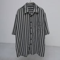 00s stripe pattern S/S shirt
