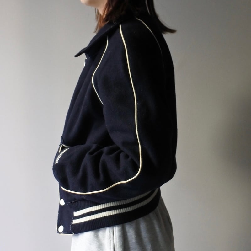 90's wool stadium jacket made in France | sui