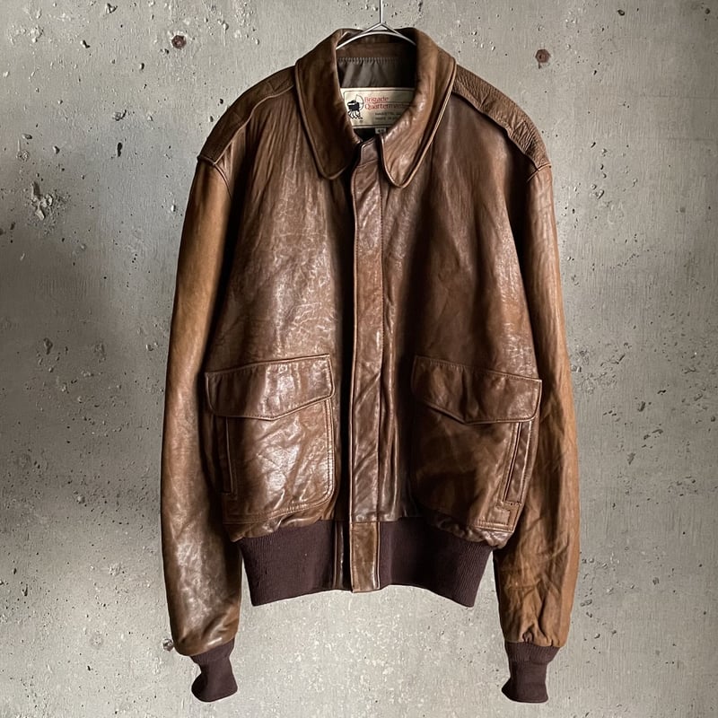 70s~ A-2 type leather jacket made in USA | sui...