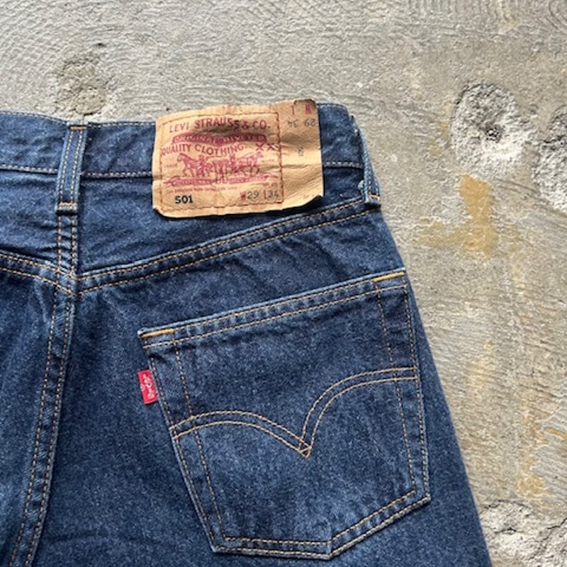 90s Levi's 501 ''one wash'' denim pants made in