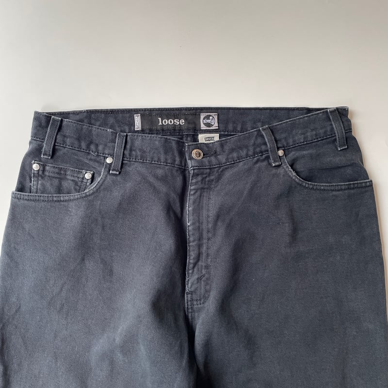 98s Levi's silver tab “loose” baggy black denim