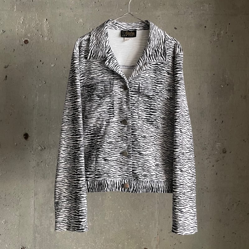 90's animal pattern tracker jacket | sui & shara