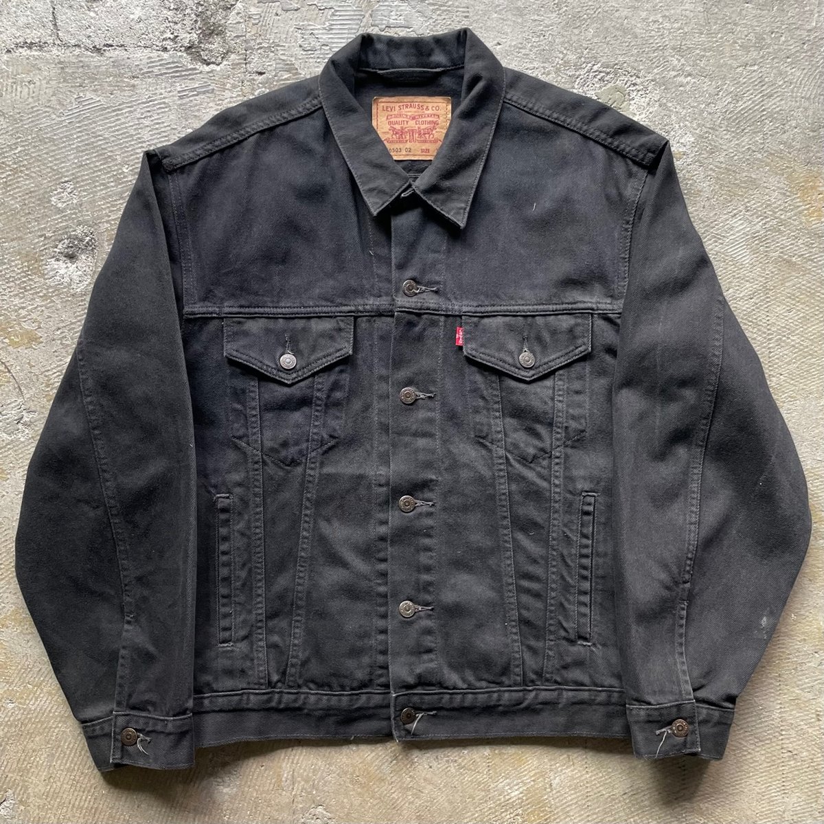 【美品】Levi's デニムジャケット　70503 90s Levi's 70503-08 Black Denim Jacket 黒 L リーバイス Levis