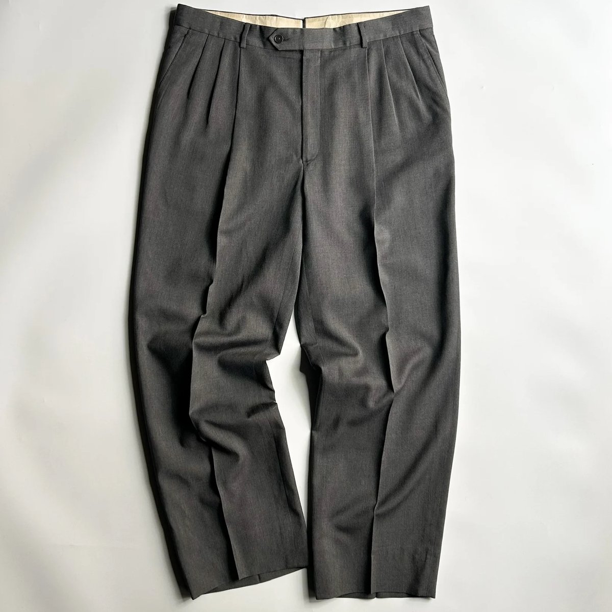 80's~ MONSIEUR by GIVENCHY gabardine fabric tuc