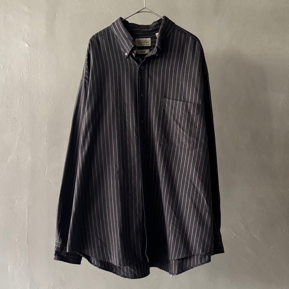 90s St.john's bay striped oxford BD shirt | sui