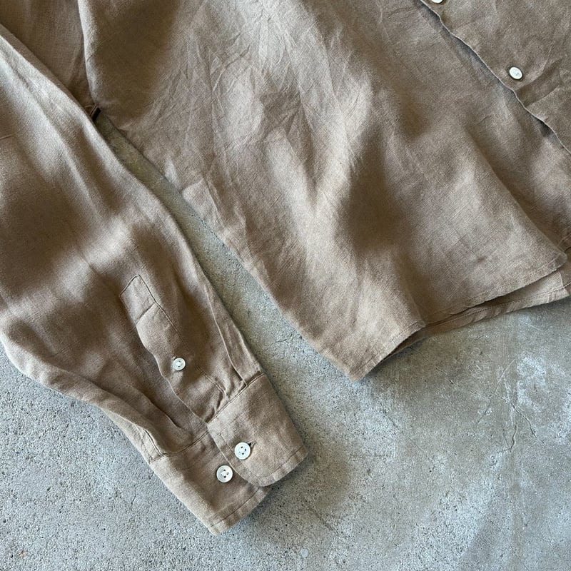 90s ポルトガル製 バナナリパブリック リネンシャツ 90s Banana republic irish linen shirt | sui & s