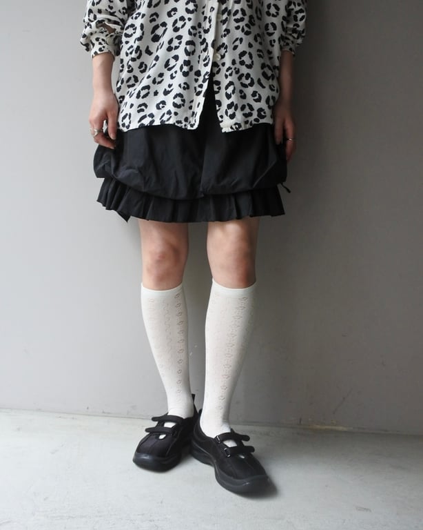 Ruffled balloon skirt