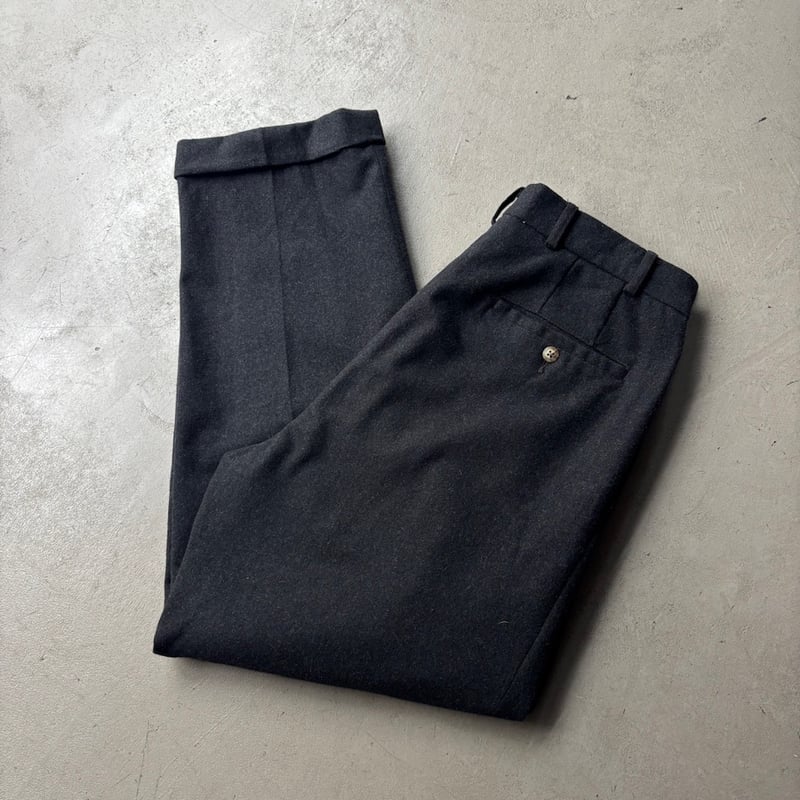 神シルエット◎ 90s~ Stripe 2 Tuck Wool Slacks 神シルエット◎ 90s~ Stripe 2 Tuck Wool Slacks 神シルエット