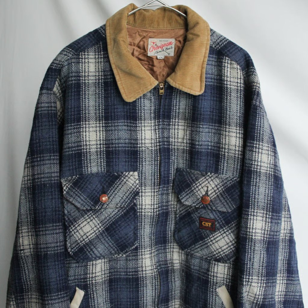 ジャケット・アウター 50s 60s Check pattern full zip jacket ジャケット・アウター 50s 60s Check pattern full zip jacket