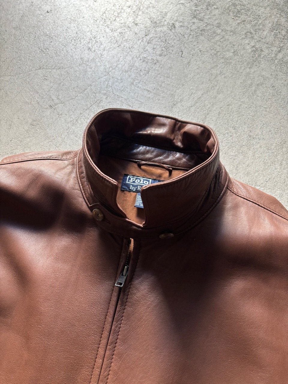 90s Ralph lauren leather swing top | sui & shara