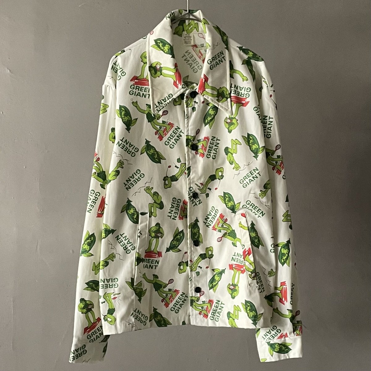 美品 70s GREEN GIANT グリーンジャイアント ジャケット XL 70s Green giant coach jacket | sui & shara
