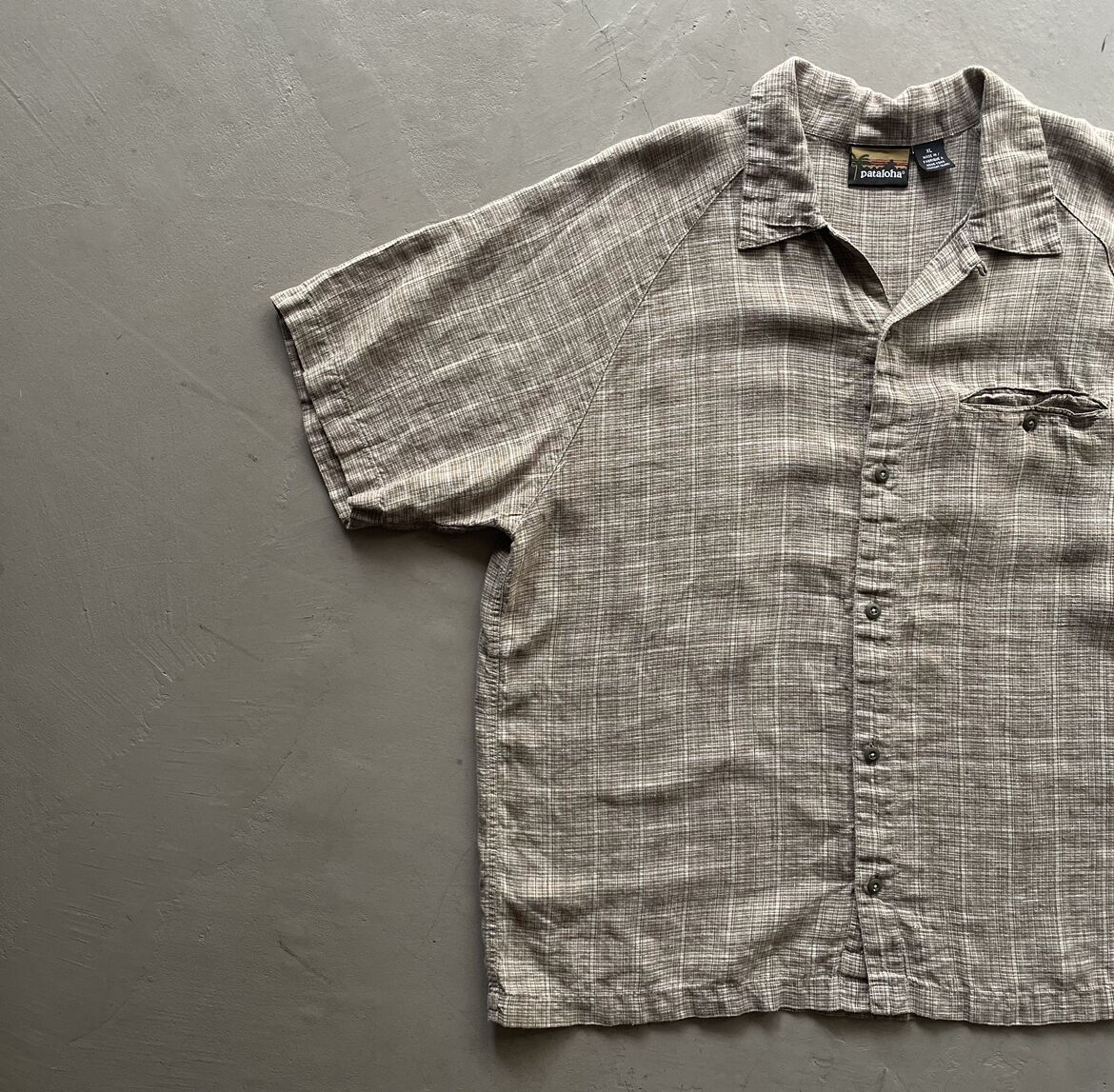 00s Patagonia ″pataloha″ plaid hemp shirt | sui