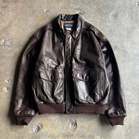 90s LANDS' END A-2 type leather jacket | sui & 90s LANDS' END A-2 type leather jacket | sui &