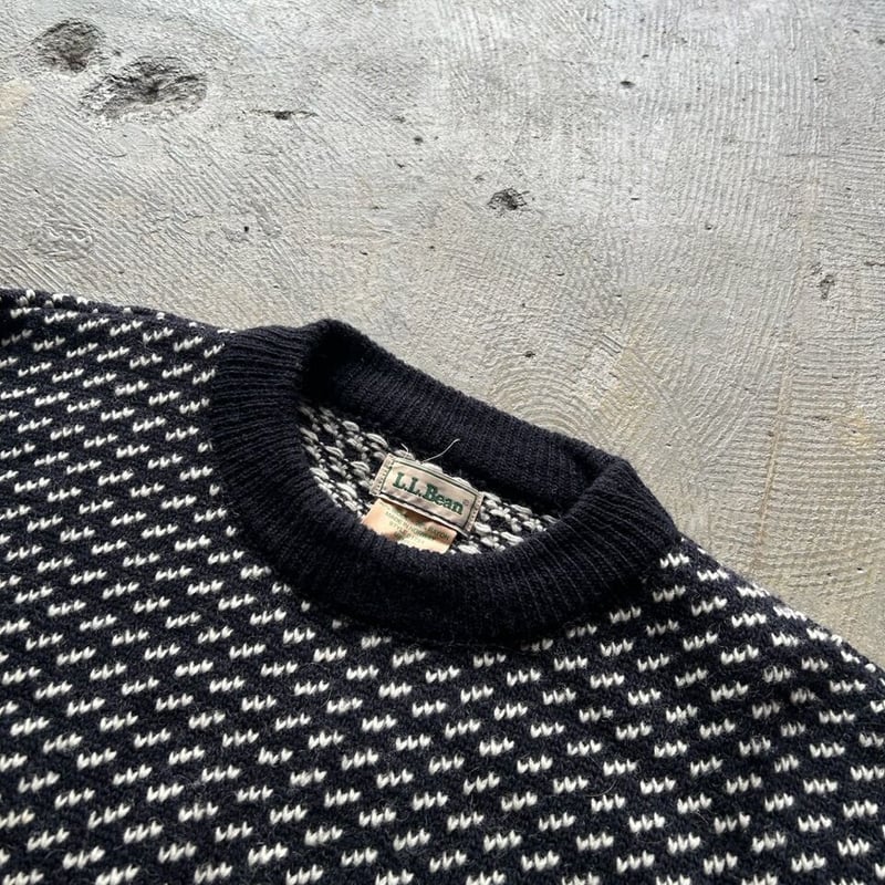 L.L. Bean birds eye knit 80s バーズアイ 80s L.L.Bean 