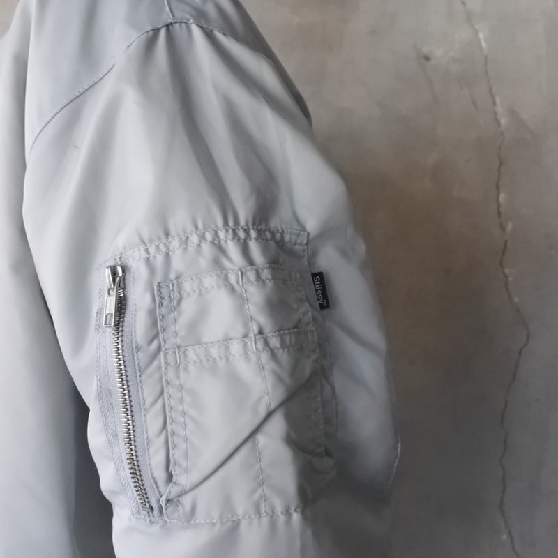 Stussy MA-1 フライトジャケット グレー Stussy MA-1 type flight jacket | sui & shara