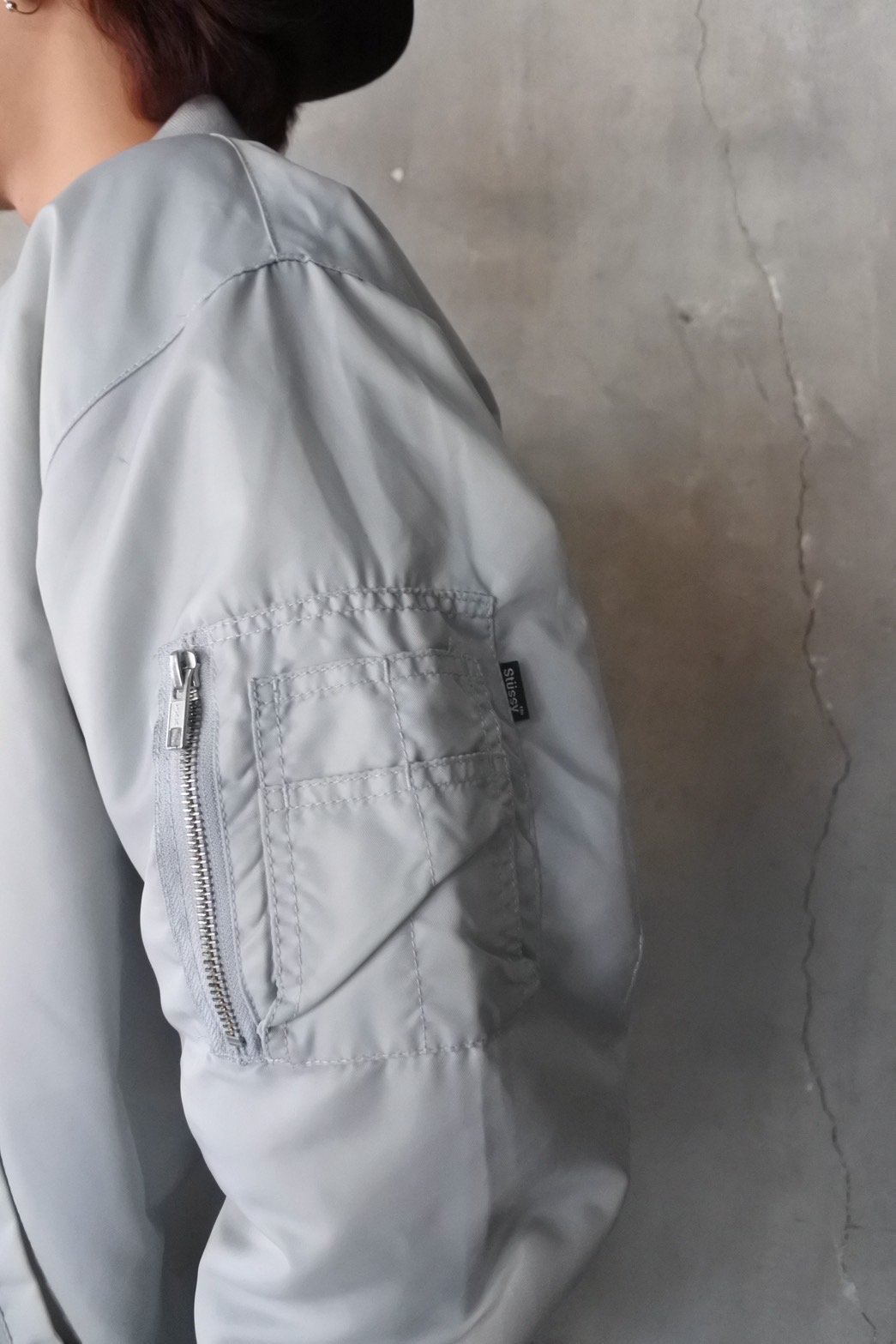Stussy MA-1 type flight jacket | sui & shara Stussy MA-1 type flight jacket | sui & shara