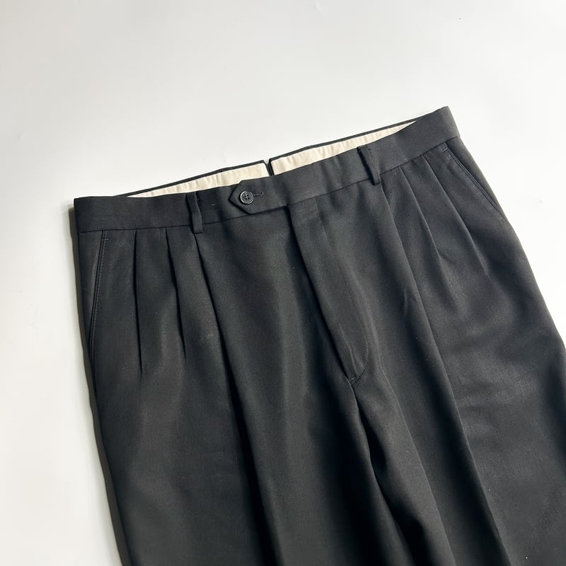 80's~ MONSIEUR by GIVENCHY gabardine fabric tuc