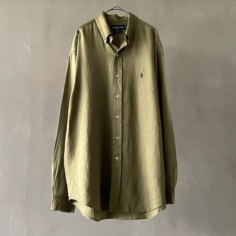 ラルフローレン リネンシャツ(Ralph lauren silk×linen BD shirt ″BLAKE″|ラルフローレン)