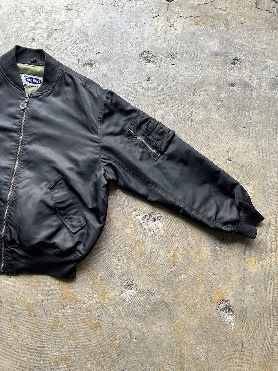 90s VINTAGE MAー1 フライトジャケット ブラックネイビー 90s アメリカ製 ALPHA INDUSTRIES アルファインダストリーズ MA