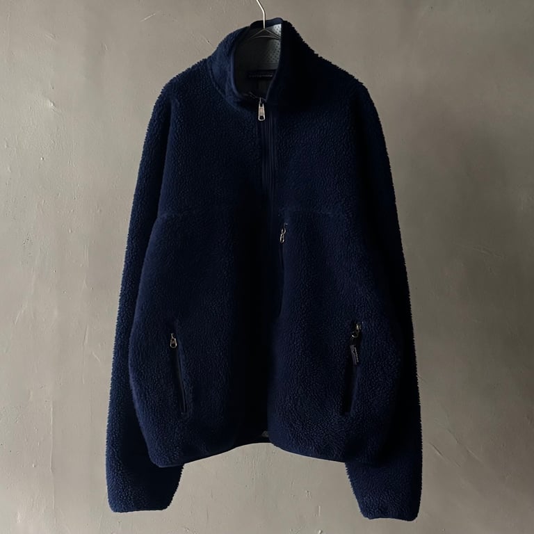 00s Patagonia retro cardigan “Classic navy”｜パタゴニア