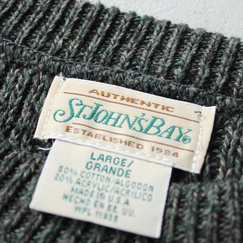 トップス 90s st john's bay cotton cardigan L Vintage 90s St Johns