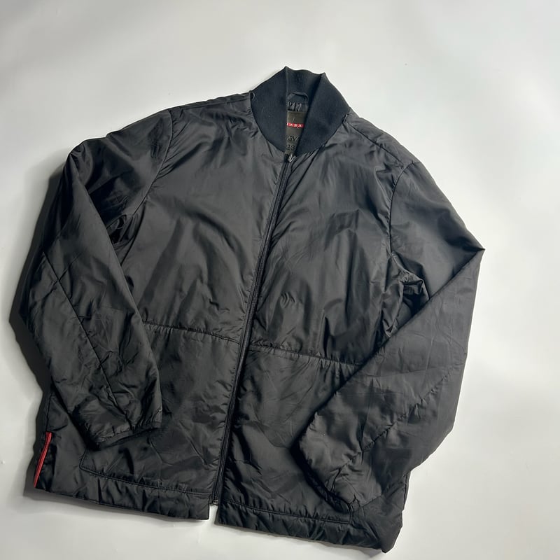 PRADA double zip padding jacket with liner jac