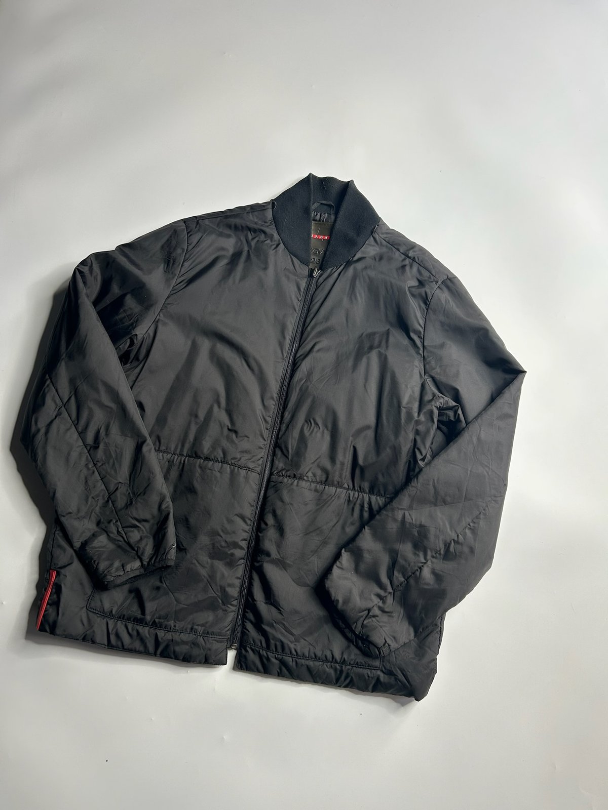 PRADA double zip padding jacket with liner jac