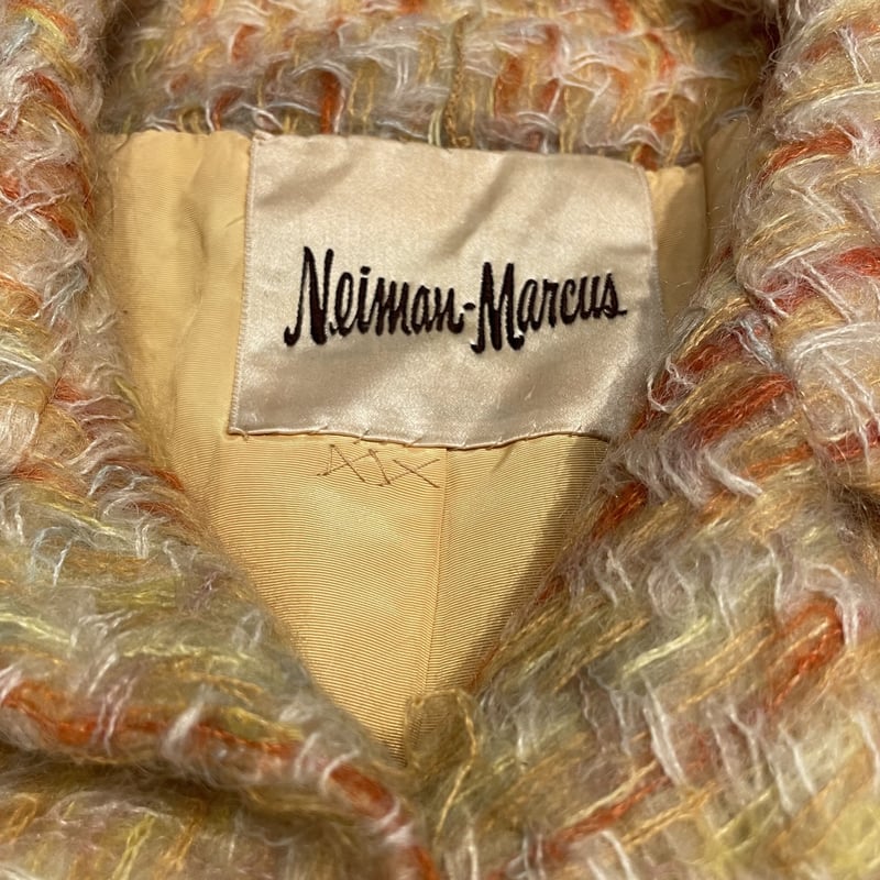 60s~ Neiman Marcus stripe pattern mohair coat | 60s~ Neiman Marcus stripe pattern mohair coat |