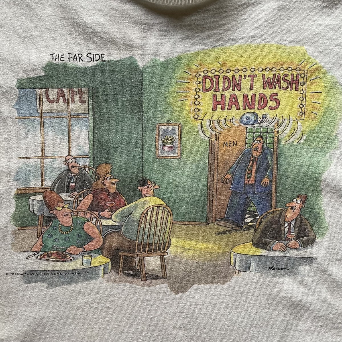 90s ''The far side'' american comic print tee