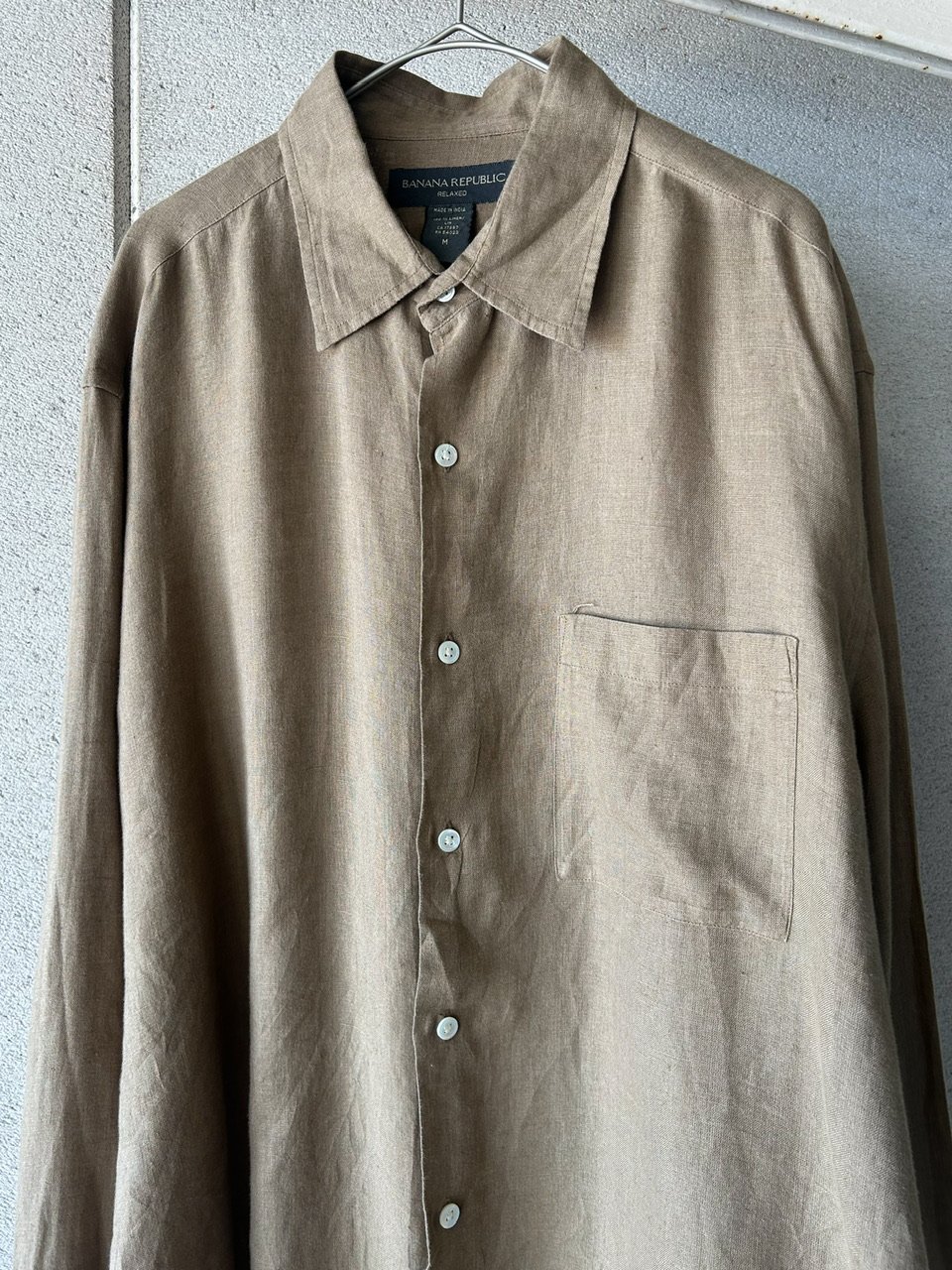 90s Banana republic relaxed linen shirt | sui &