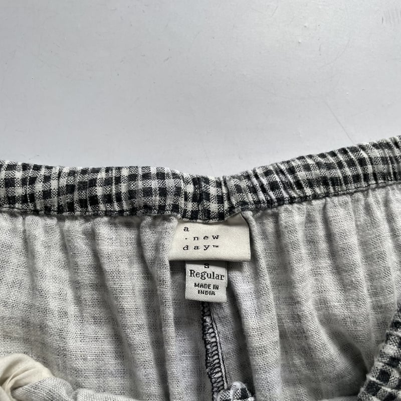 その他 Made in India Linen / Rayon easy pants a new day linen/rayon gingham easy pants | sui