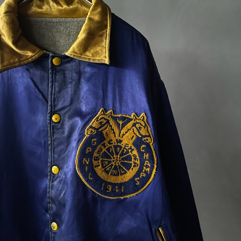 50s Pearson reversible satin award jacket | su