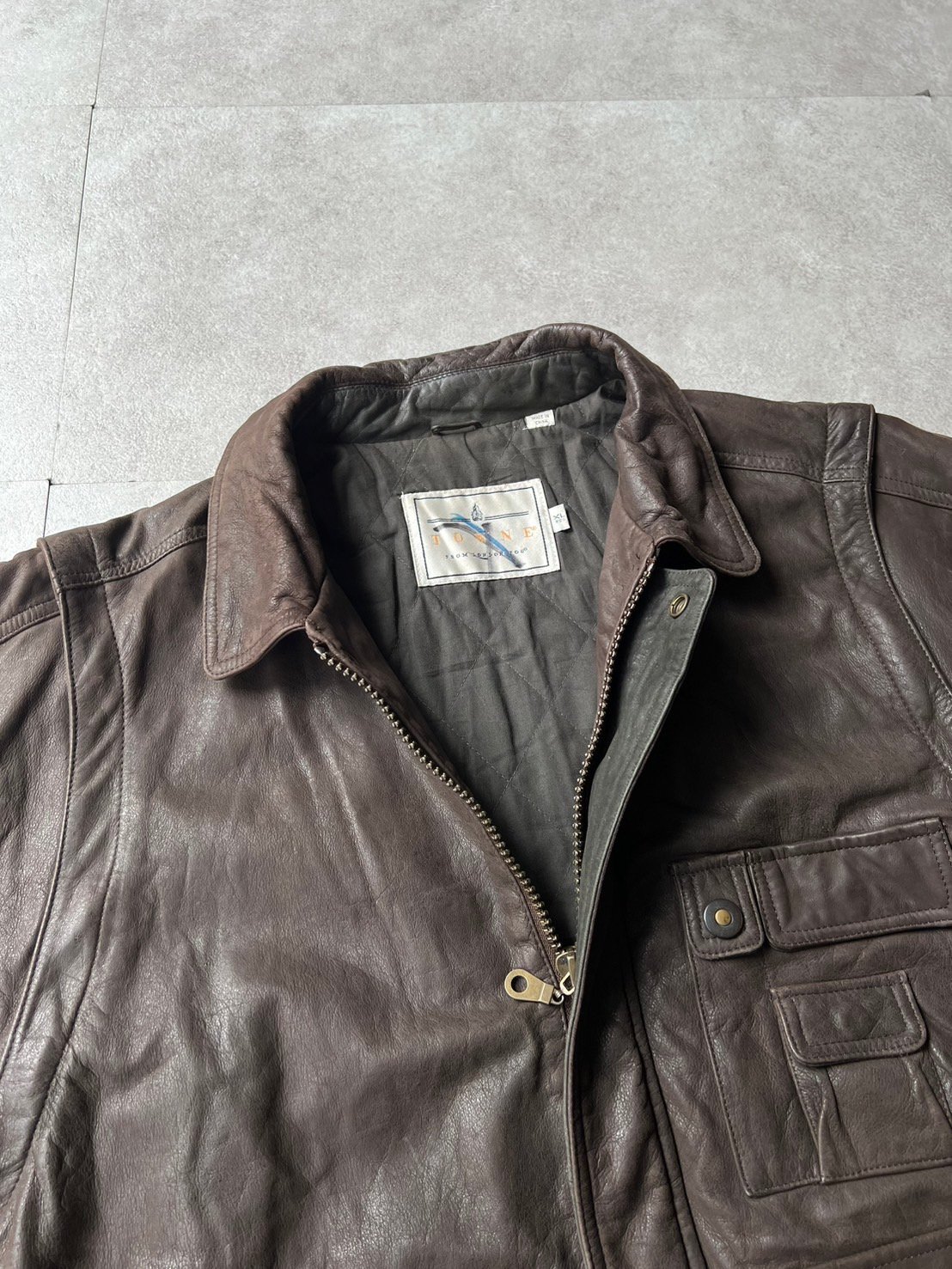 90s Towne from London Fog 2way leather jacket | 90s Towne from London Fog 2way leather jacket |