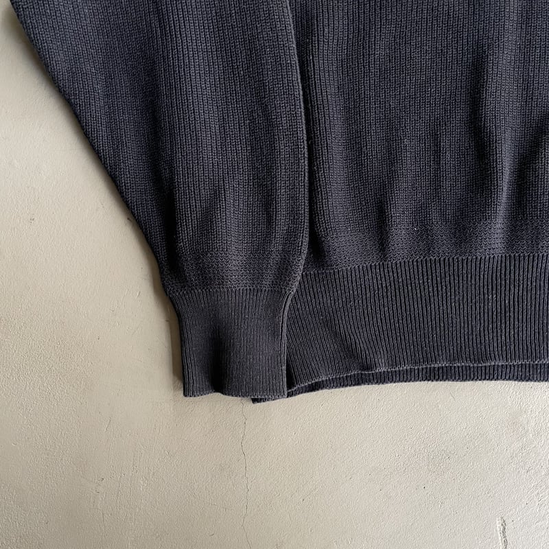 トップス 80s Eddie Bauer cotton knit Vintage Eddie Bauer Knit Sweater mens Extra Large Cream