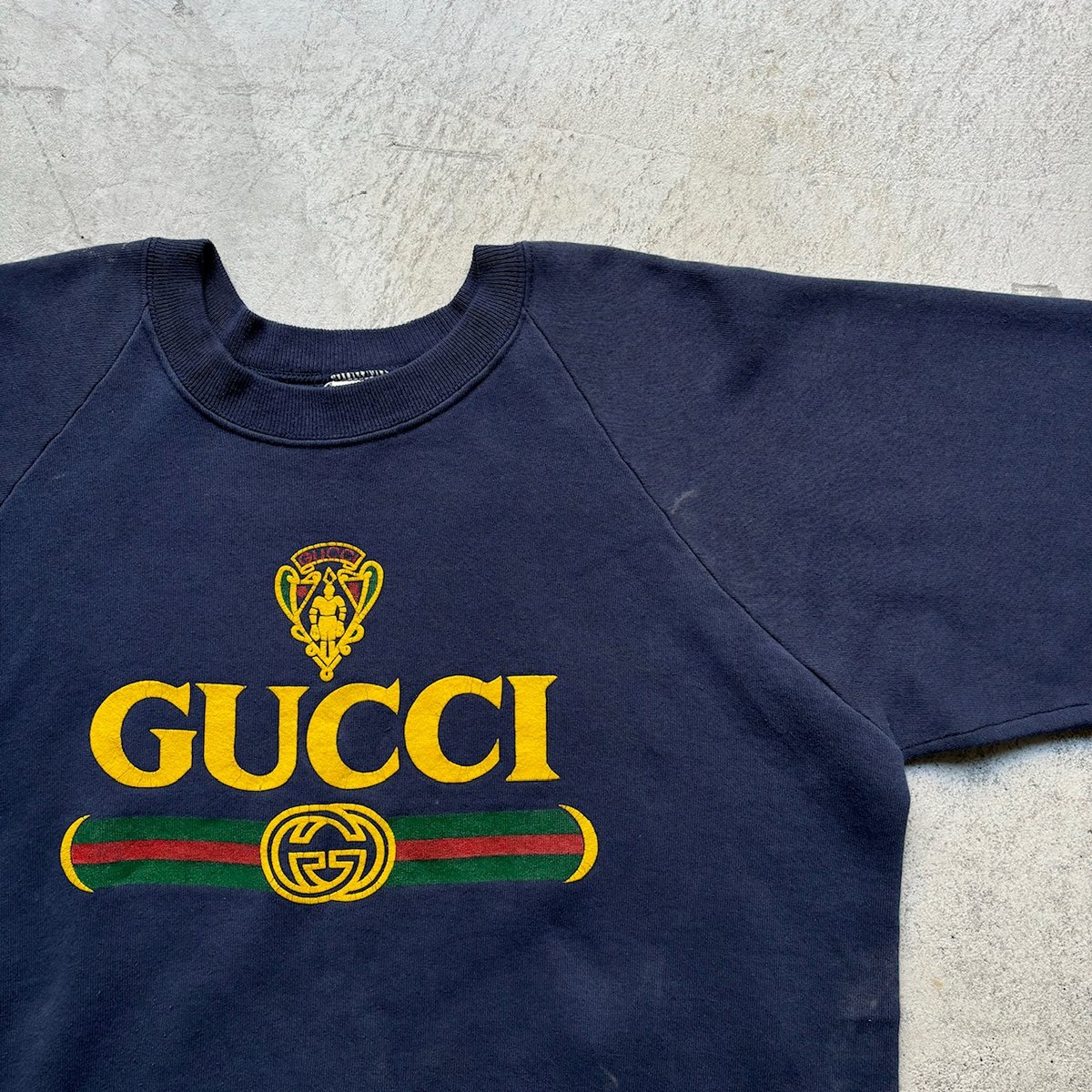 90s Gucci bootleg logo print sweat shirt | sui