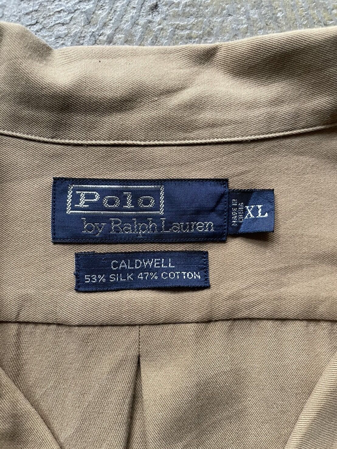 90's Polo Ralph Lauren “Caldwell”open collar si