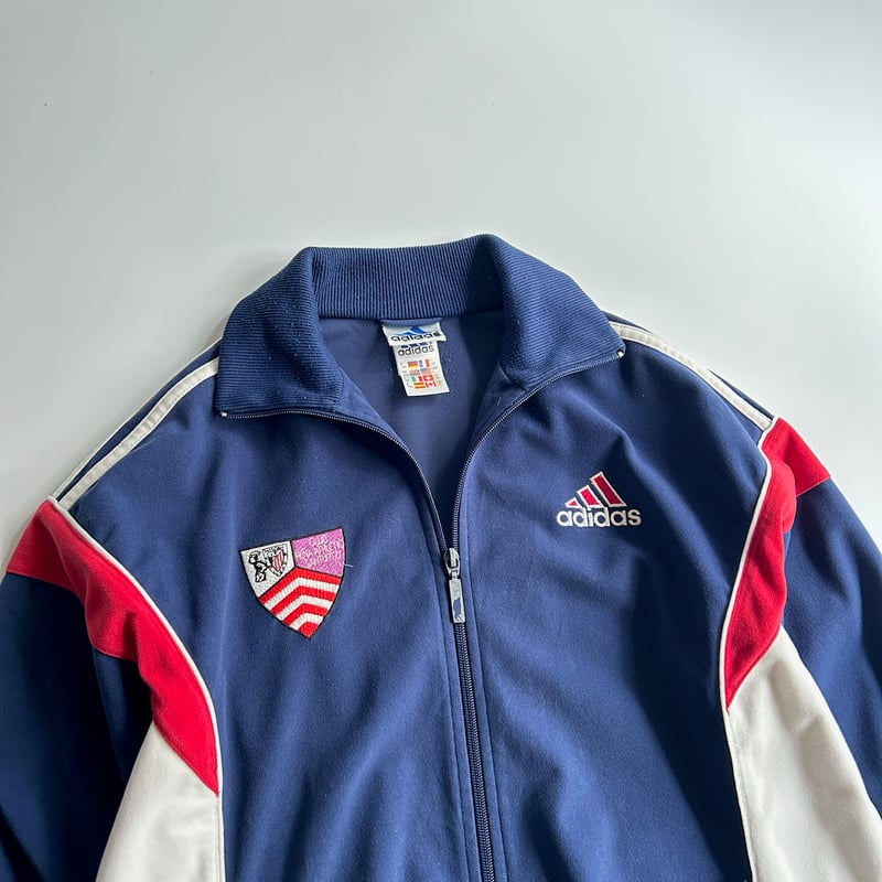 【定価18700円！】adidas メッシュレザー トラックジャケット 定価18700円！】adidas メッシュレザー トラックジャケット