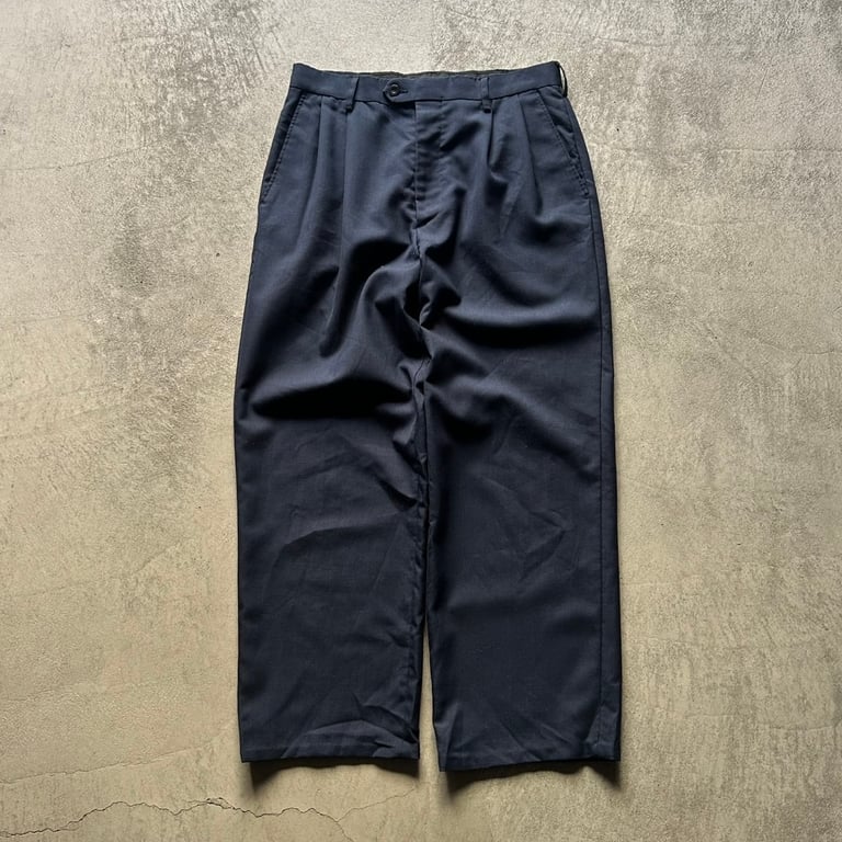 Perry Ellis rayon × polyester 2tuck slacks｜ペリーエリス