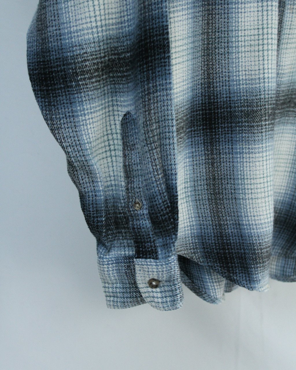 90s~ Ombre plaid pattern flannel shirt | sui &