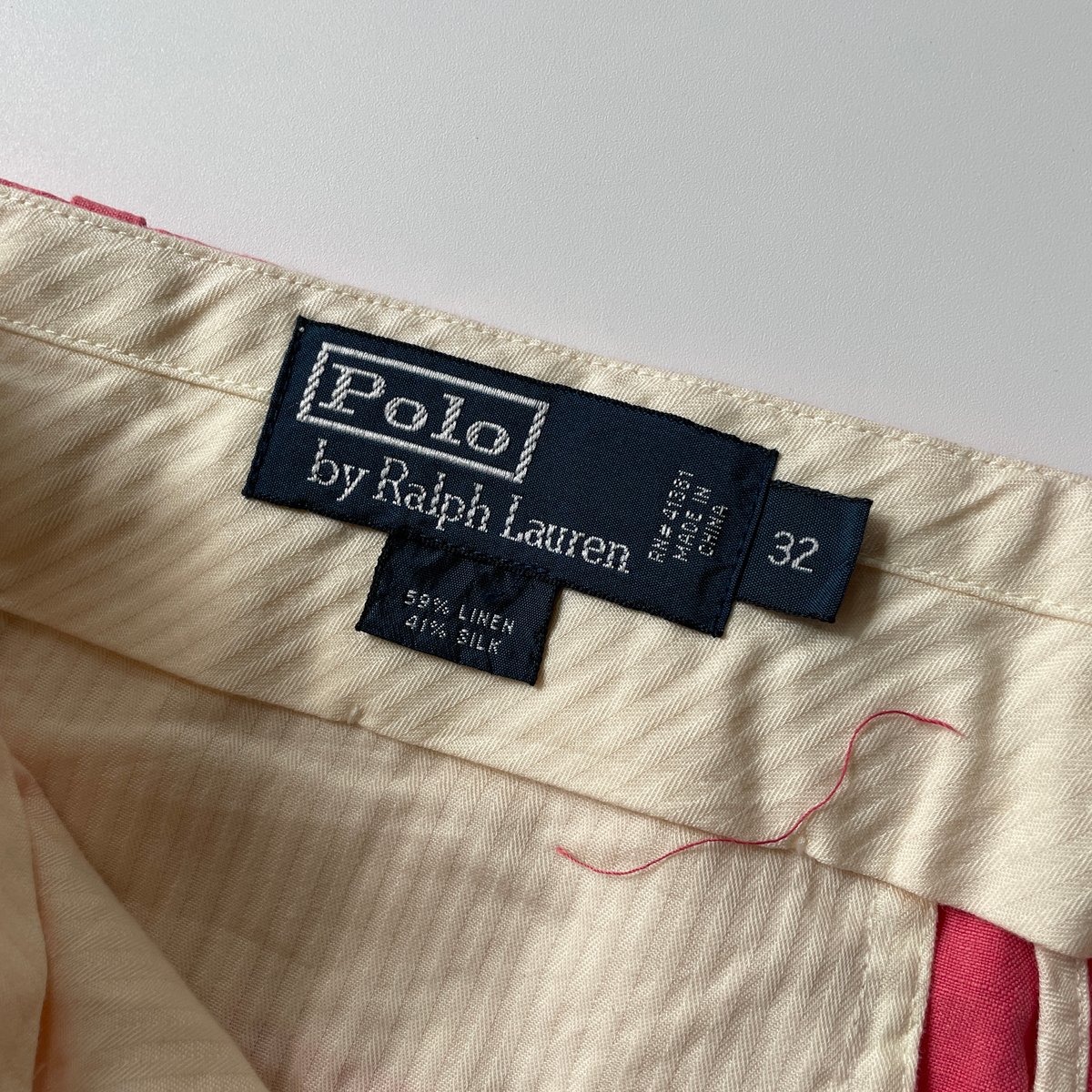 90s Ralph Lauren linen/silk 2tuck slacks 